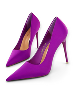 Escarpins Électra LUDOVISI – soie violette