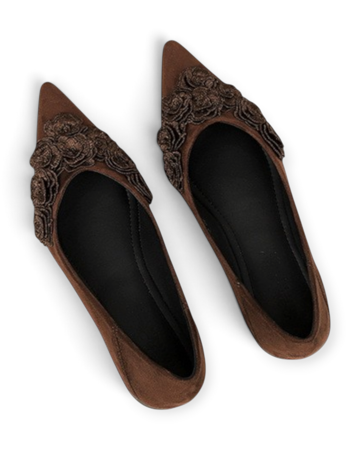 Ballerines Flora LUDOVISI – vue latérale marron