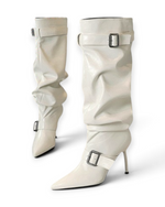 Bottes Valentina LUDOVISI – détails boucles blanches