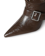Bottes Valentina LUDOVISI – détail boucle marron