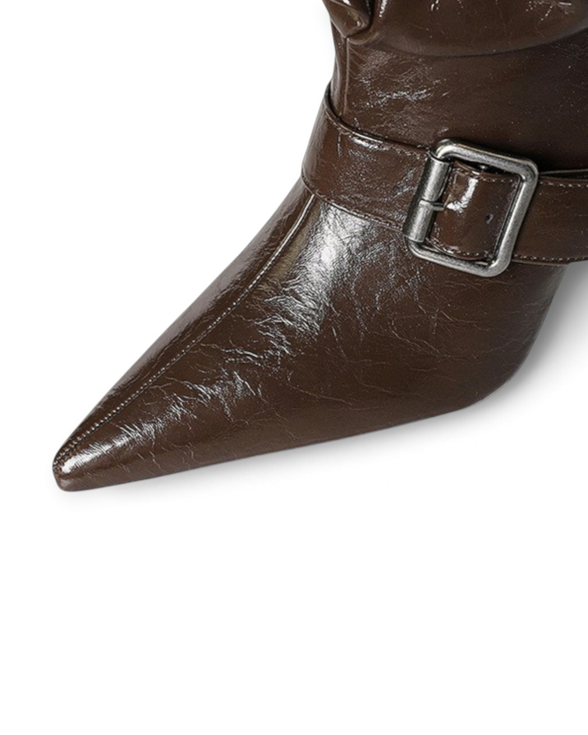 Bottes Valentina LUDOVISI – détail boucle marron