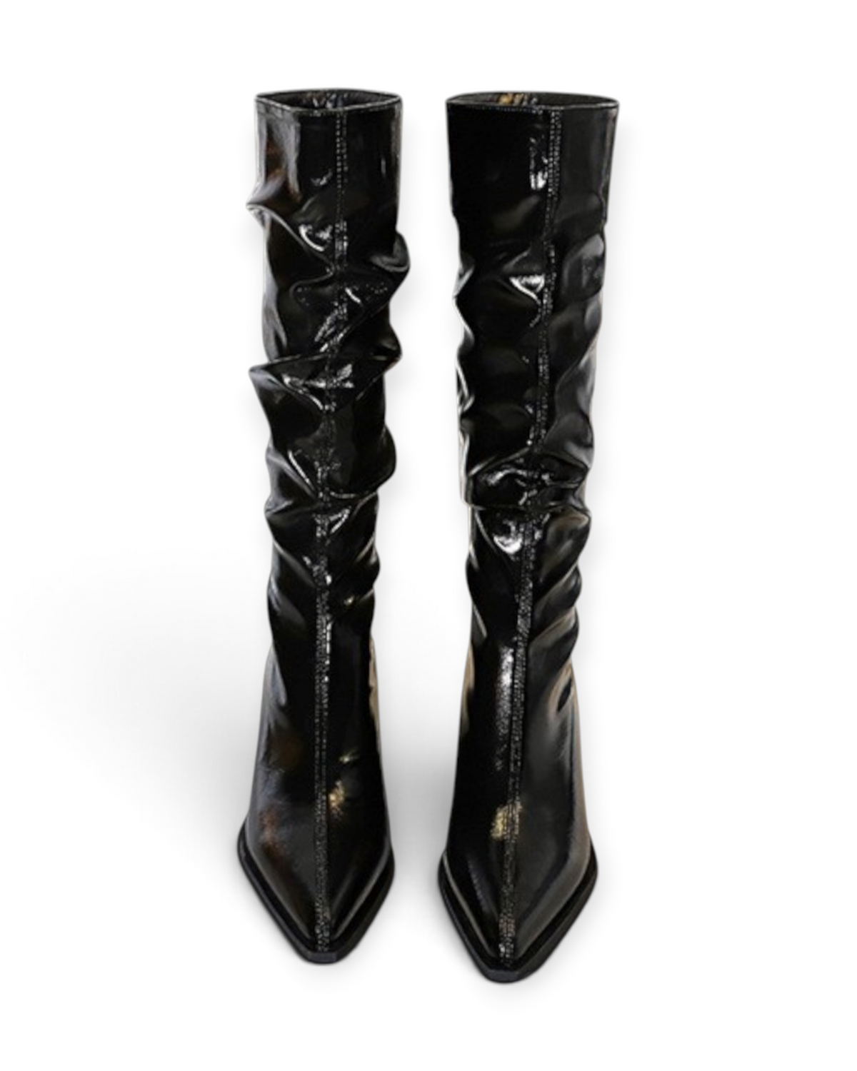 Bottes Ravenna LUDOVISI – effet drapé noir