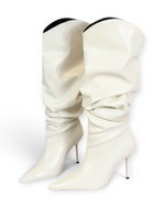 Bottes Sienna LUDOVISI – profil blanc cassé