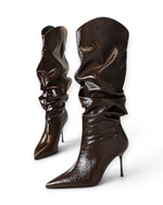 Bottes Sienna LUDOVISI – talon aiguille marron