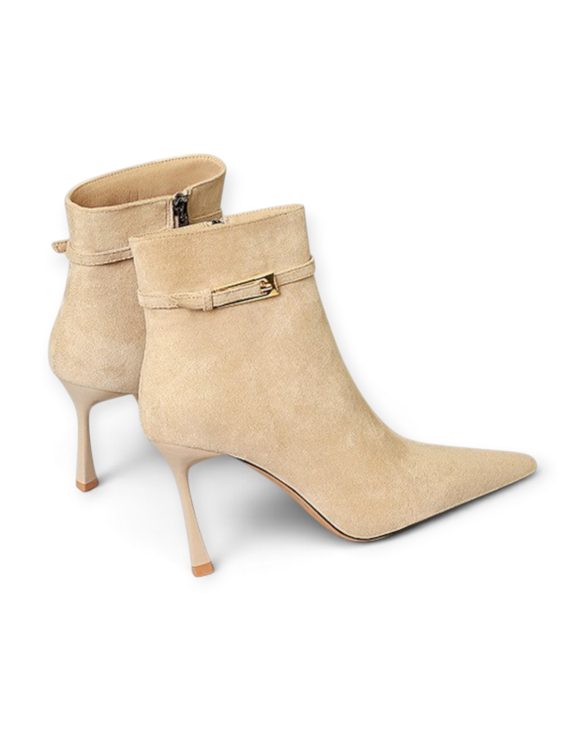 Bottines Bianca LUDOVISI – vue latérale beige