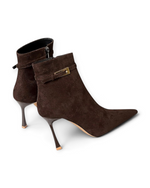 Bottines Bianca LUDOVISI – détail boucle marron