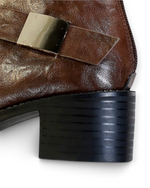 Bottines Margot LUDOVISI – talon carré marron