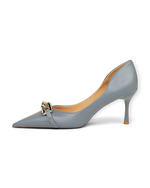Escarpins Bouton d’Or LUDOVISI – bleu gris