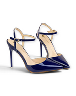 Escarpins Obsession LUDOVISI – bride arrière bleu marine