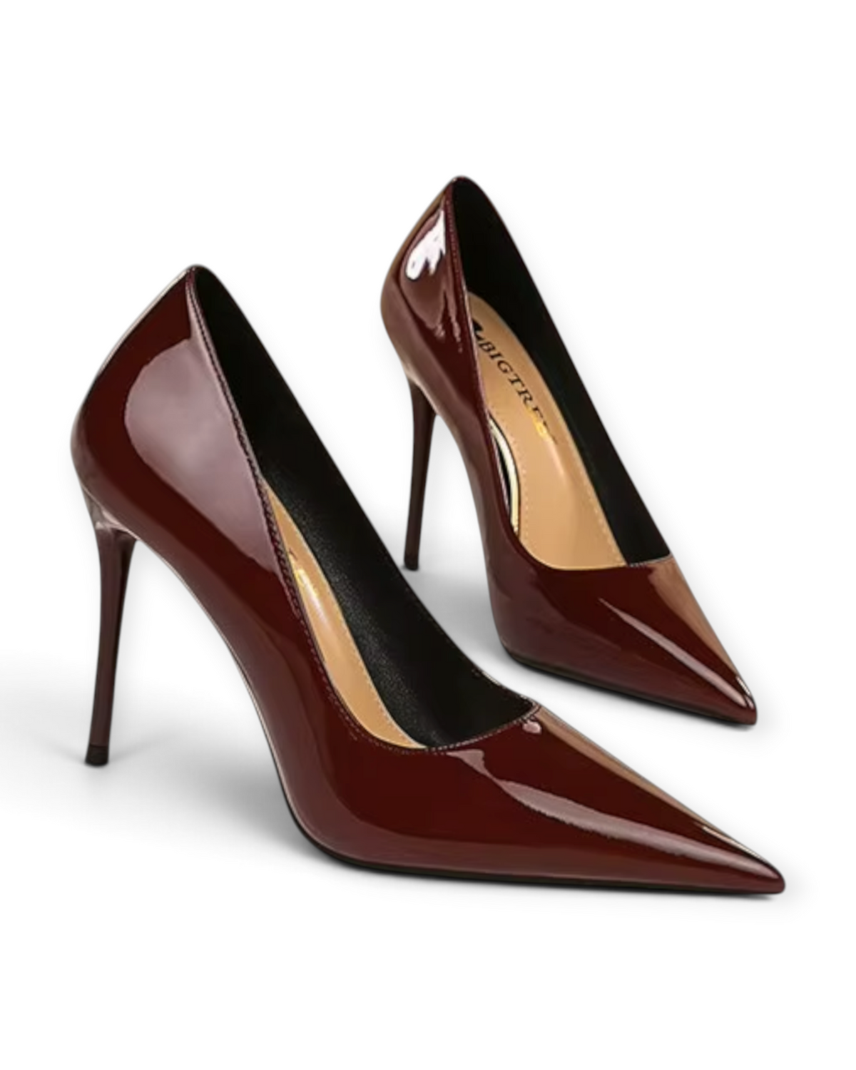 Escarpins Carmin LUDOVISI – bout pointu rouge carmin