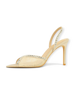 Escarpins Voile LUDOVISI – dentelle beige