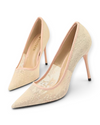 Escarpins Dahlia LUDOVISI – talon aiguille beige