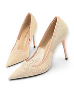 Escarpins Dahlia LUDOVISI – talon aiguille beige