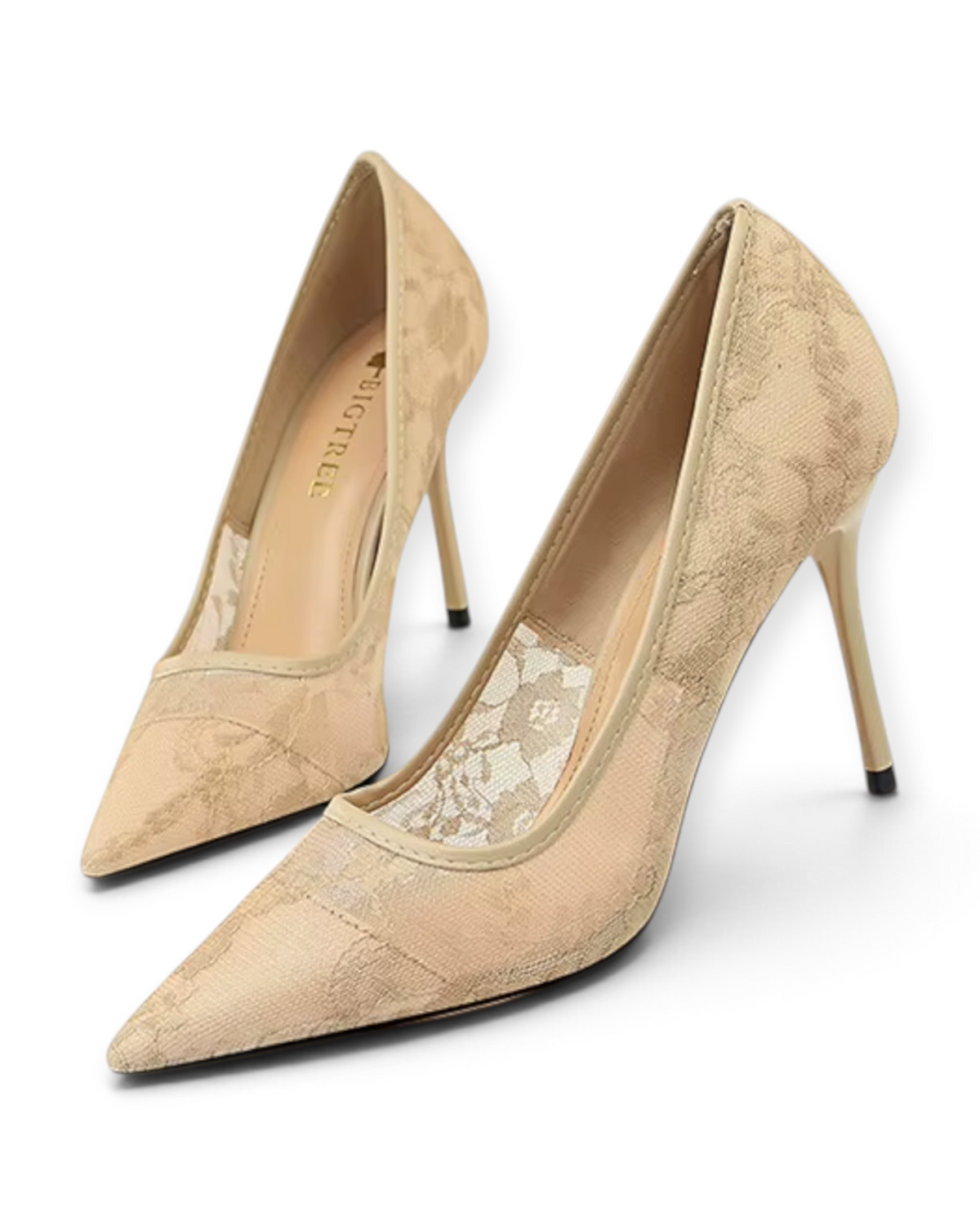 Escarpins Dahlia LUDOVISI – dentelle beige