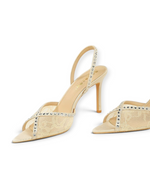 Escarpins Voile LUDOVISI – vue latérale beige