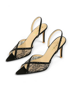 Escarpins Voile LUDOVISI – dentelle noire