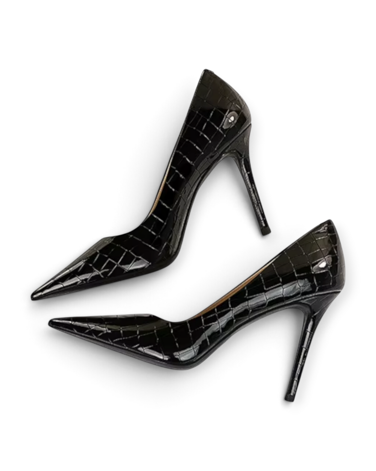Escarpins Gravure Minérale LUDOVISI – détail noir