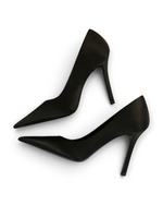 Escarpins Soie d’Orient LUDOVISI – bout pointu noir