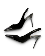 Escarpins Isolde LUDOVISI – vue latérale noire