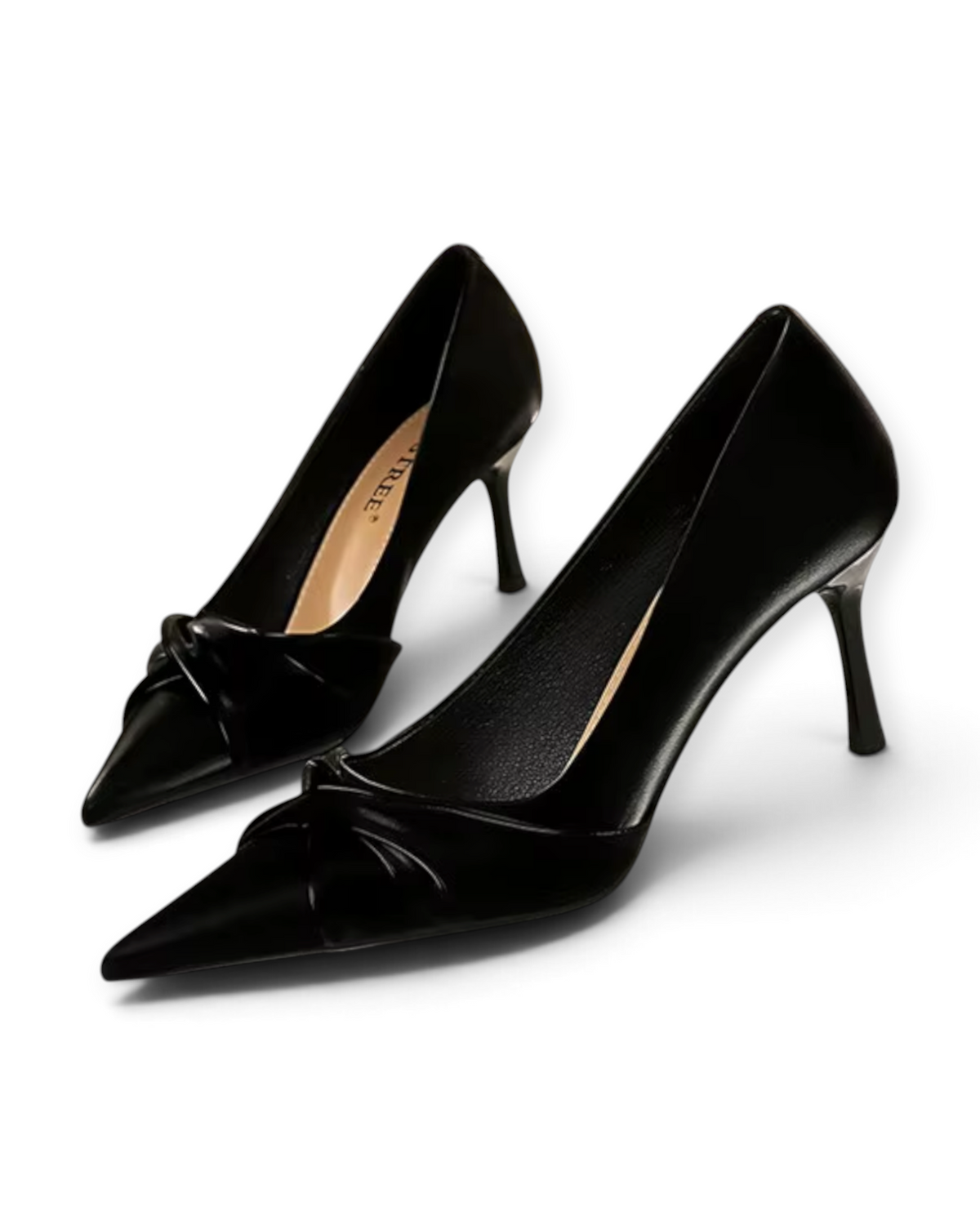 Escarpins Ruban Couture LUDOVISI – détail nœud noir