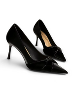 Escarpins Ruban Couture LUDOVISI – profil noir