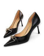 Escarpins Bouton d’Or LUDOVISI – détail doré noir