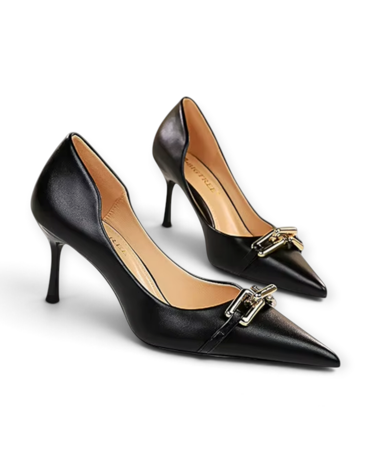 Escarpins Bouton d’Or LUDOVISI – profil noir