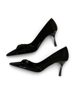 Escarpins Ruban Couture LUDOVISI – talon aiguille noir