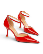 Escarpins Vernis LUDOVISI – bride rouge