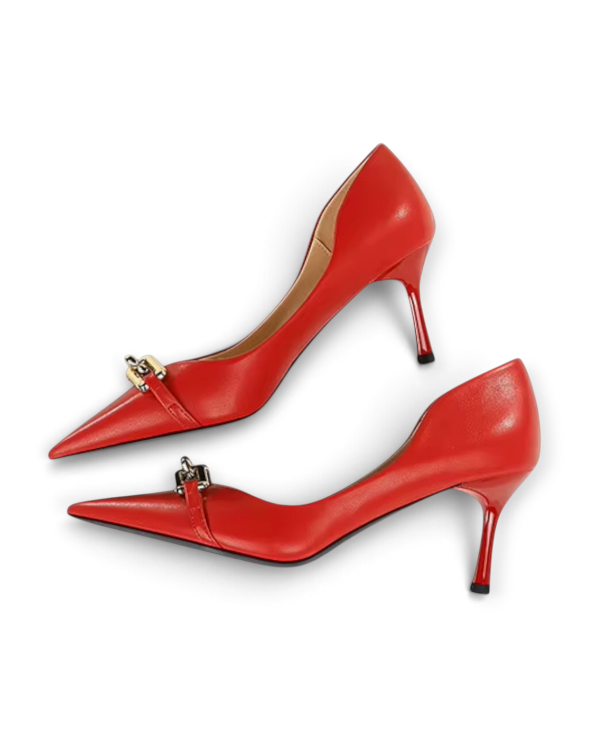 Escarpins Bouton d’Or LUDOVISI – profil rouge