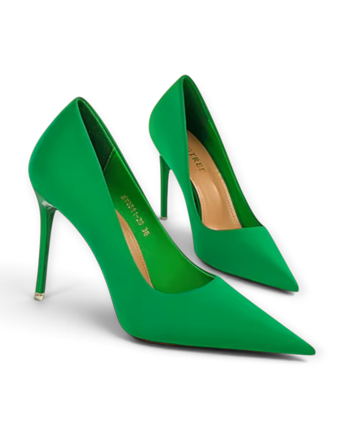 Escarpins Électra LUDOVISI – soie verte