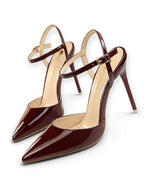 Escarpins Obsession LUDOVISI – détail verni bordeaux