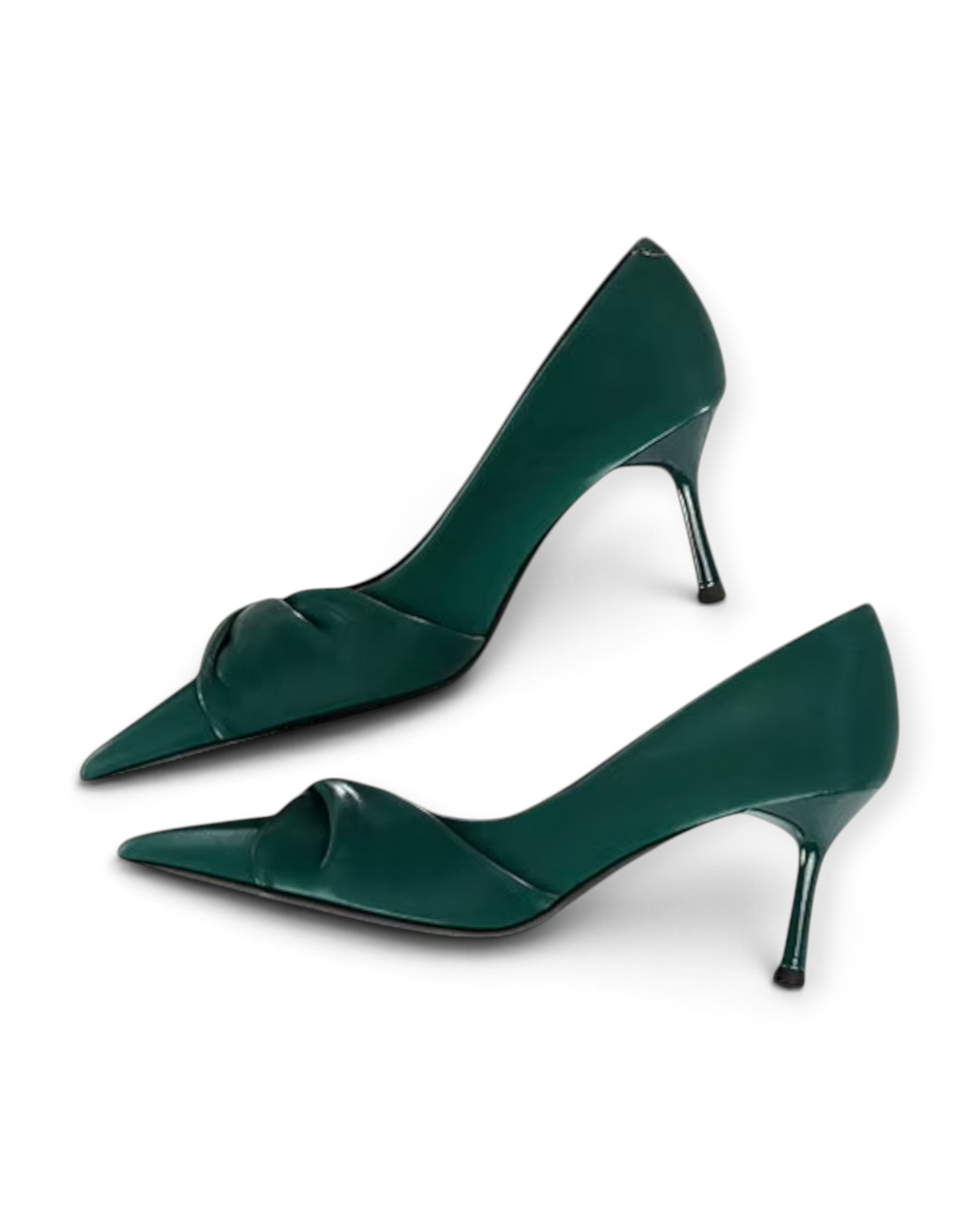 Escarpins Ruban Couture LUDOVISI – détail vert foncé