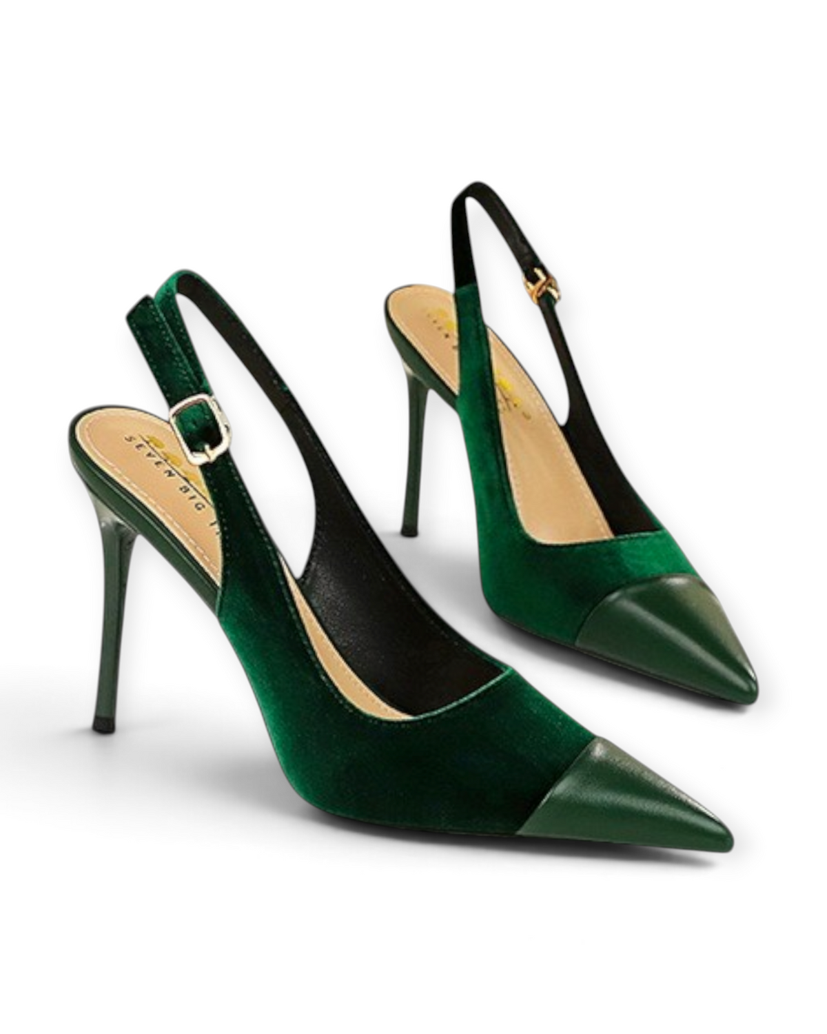 Escarpins Isolde LUDOVISI – profil vert émeraude