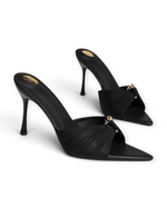 Sandales Drapées LUDOVISI – profil noir