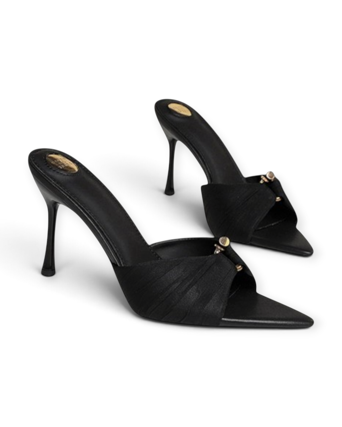 Sandales Drapées LUDOVISI – profil noir